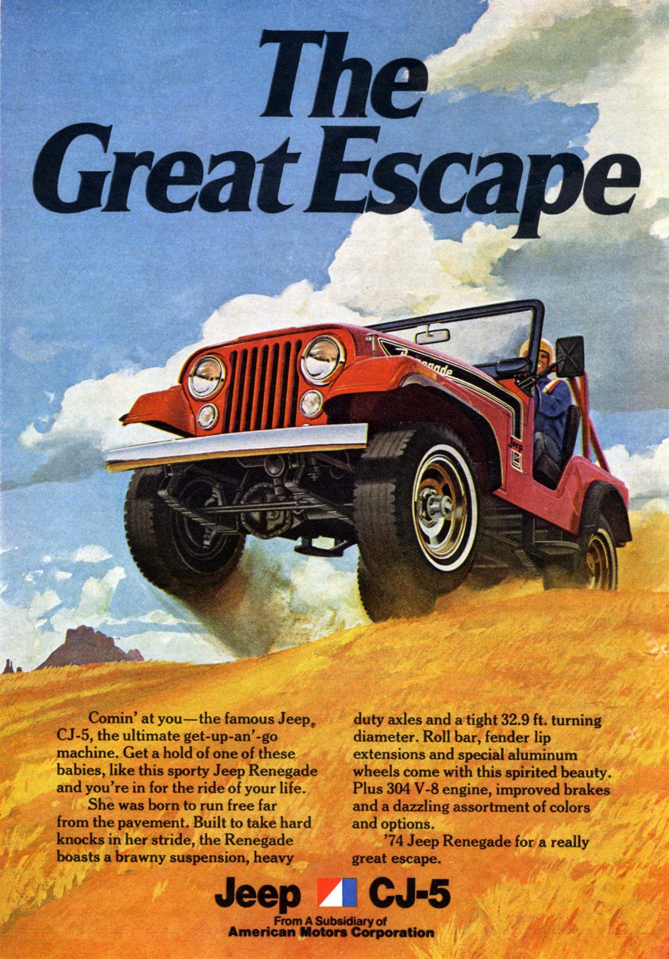 1974 Jp Cj 5 Renegade Ad