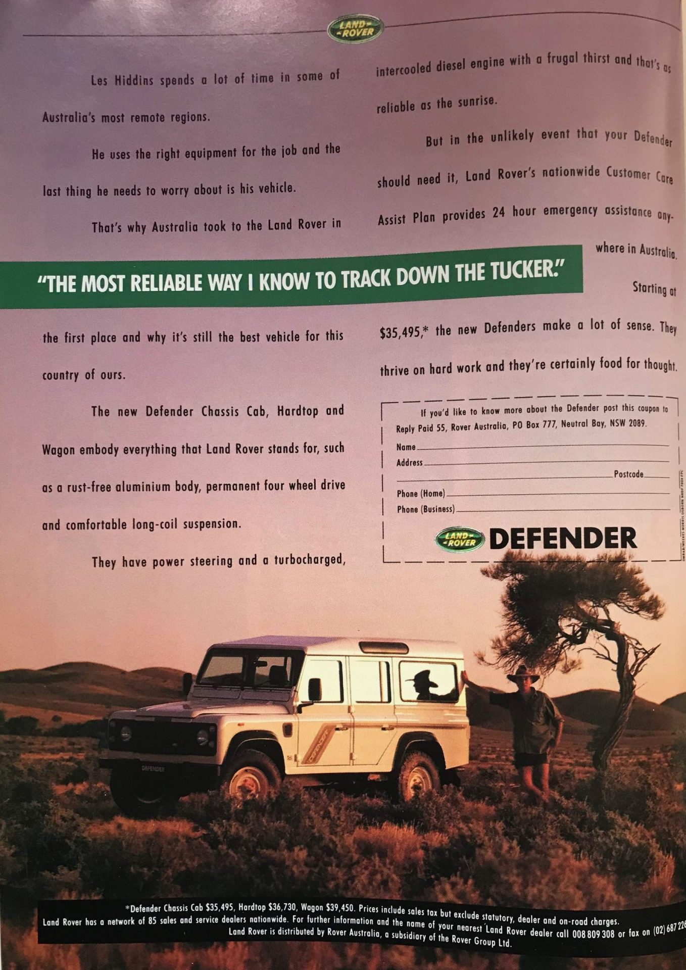 94 Defender Ad