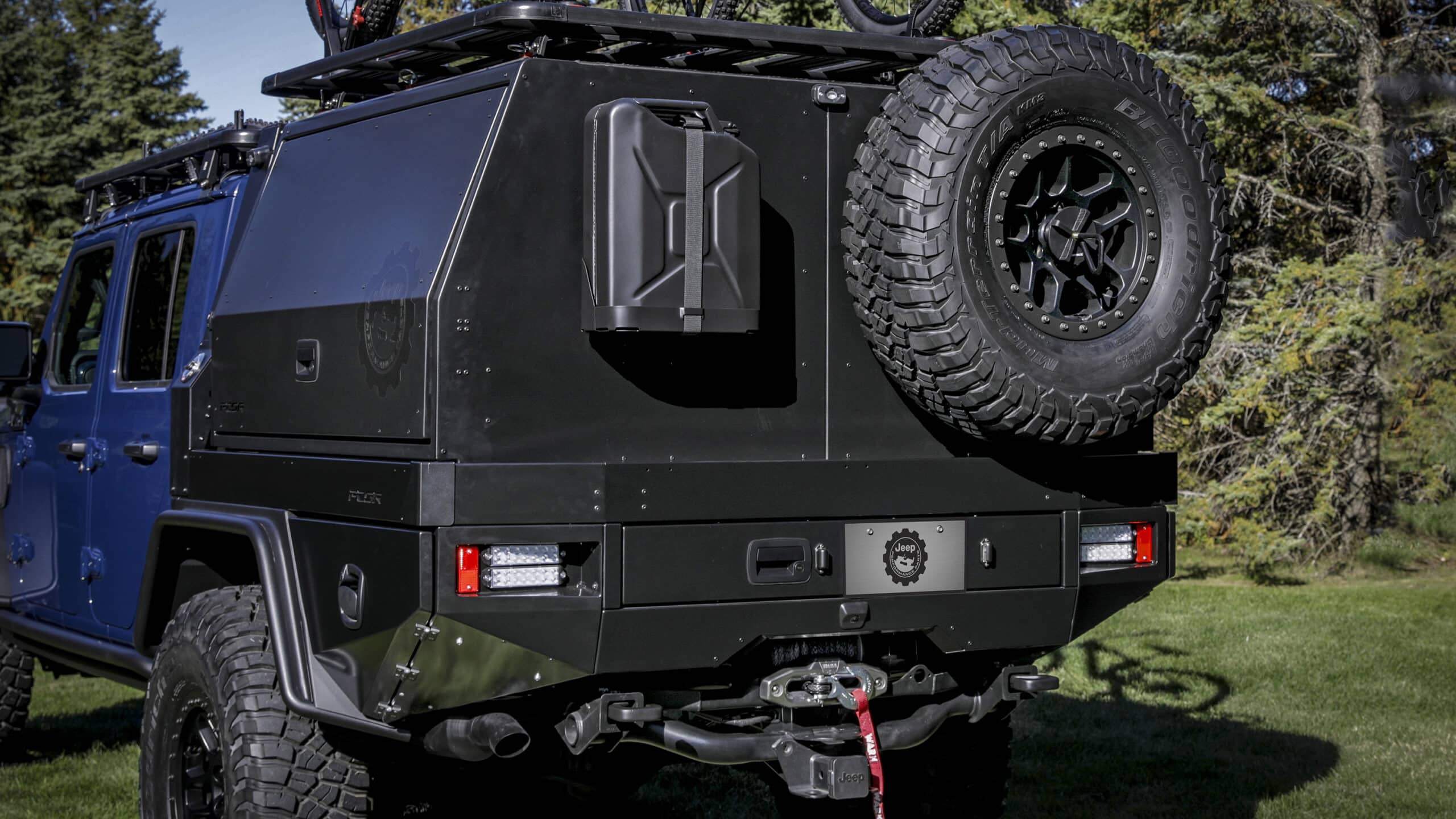 At The Rear Of The Jeep Gladiator Top Dog Concept Is A Second Jp