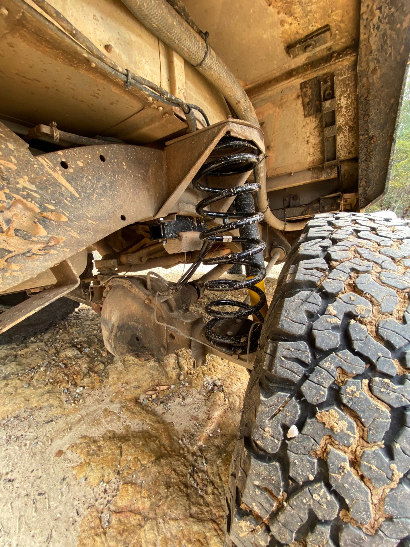 long travel suspension on highway