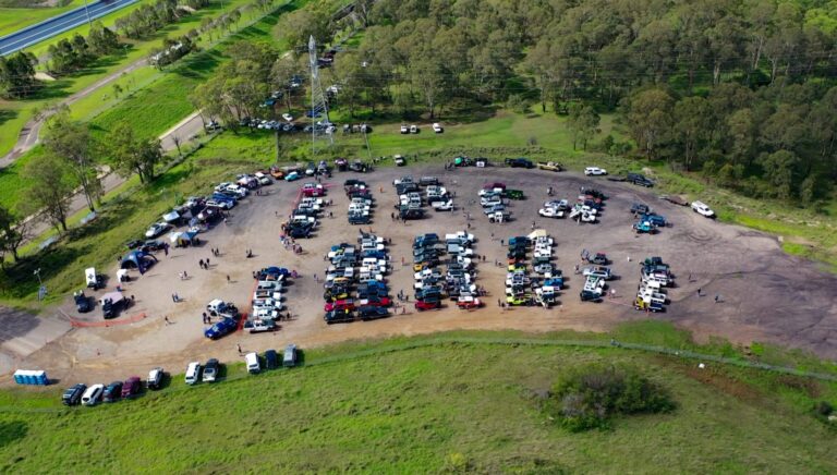 Rigs And Rolls Drone Shot