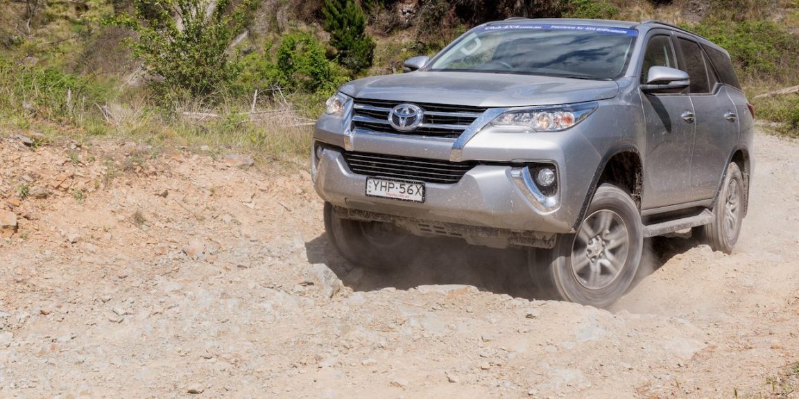 4x4 vehicle on a dirt road