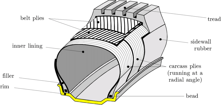 Radial ply tyre technology