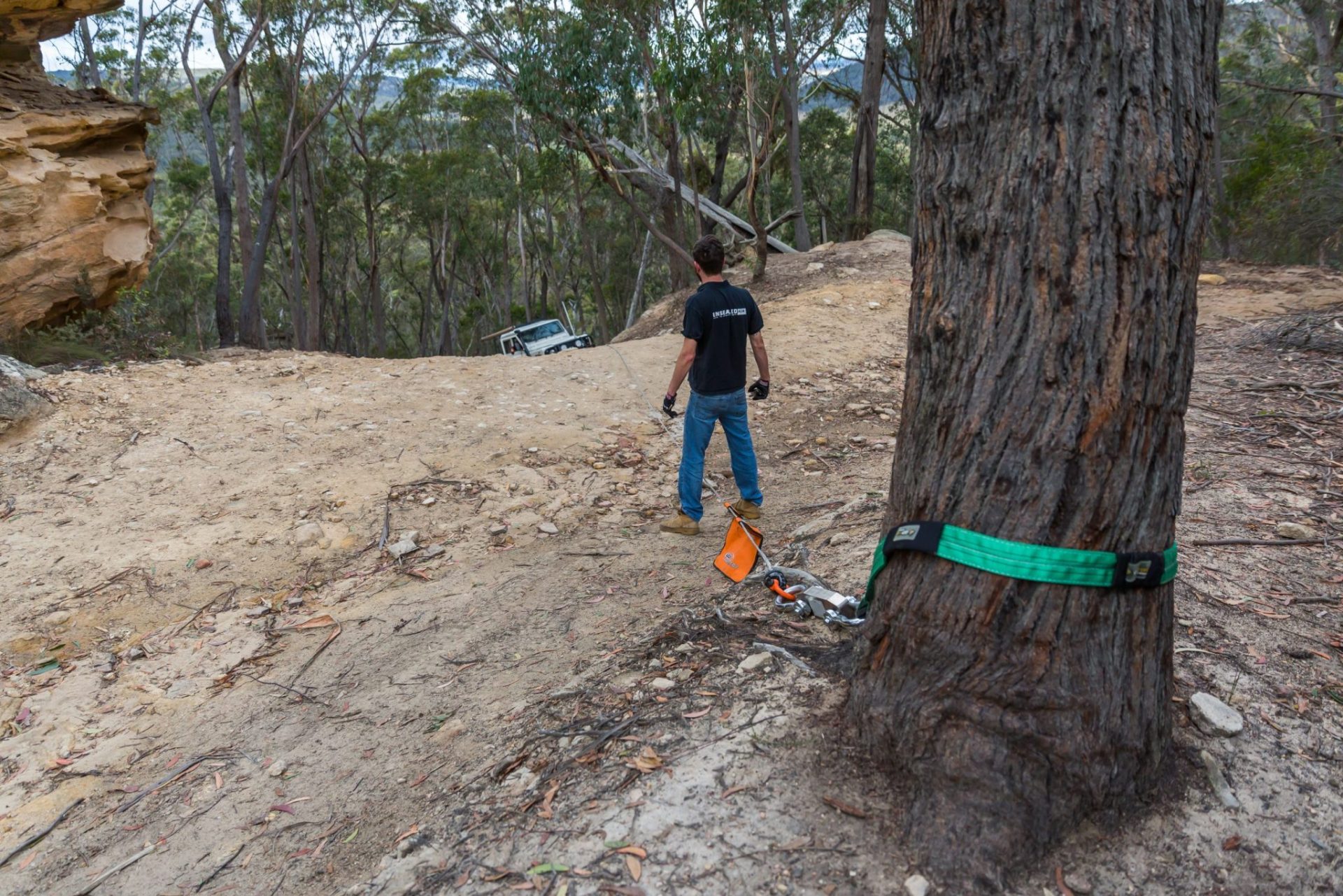 A recovery kit in use 