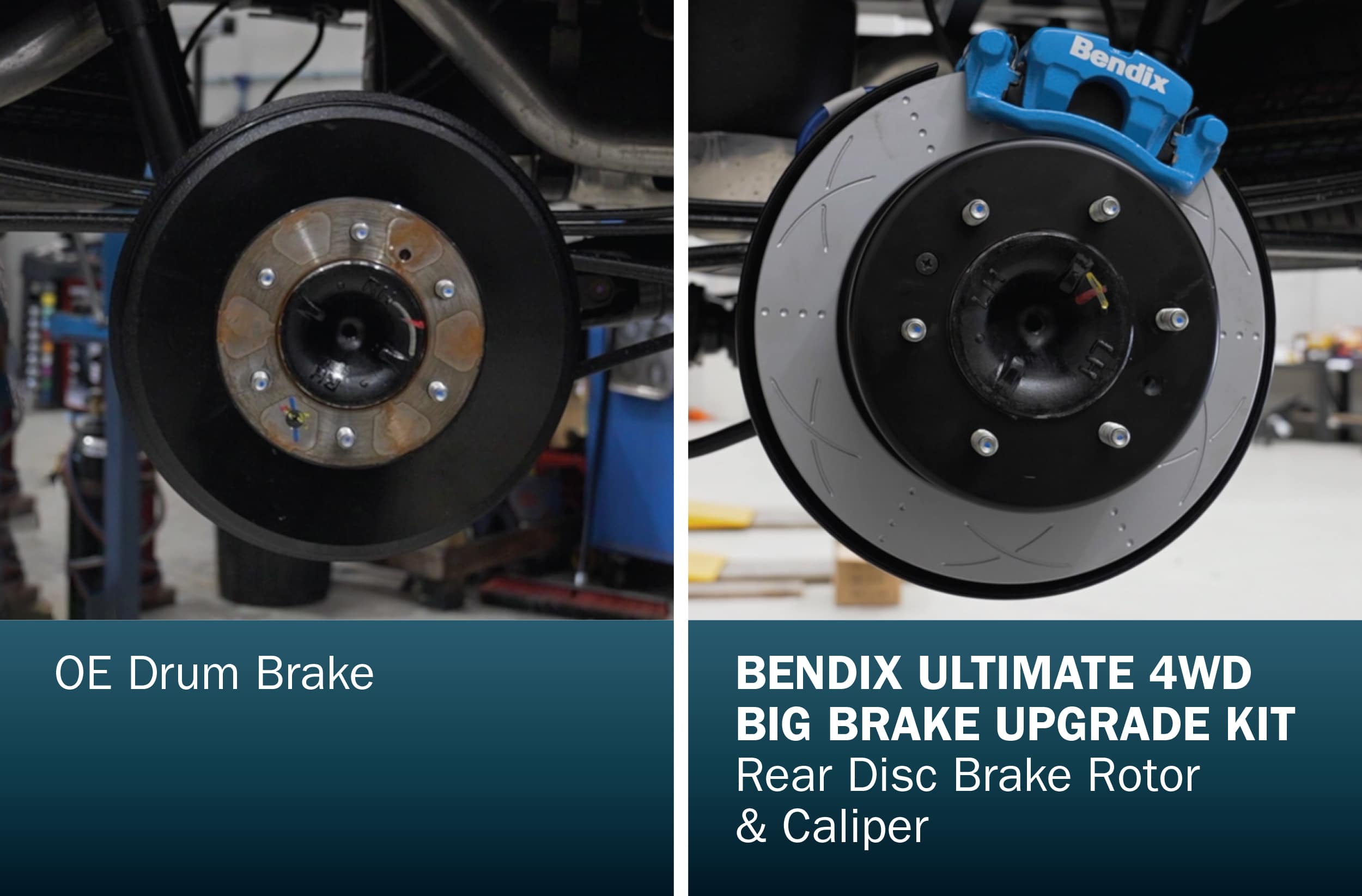 The rear kit gives a huge boost to stopping power and reliability 