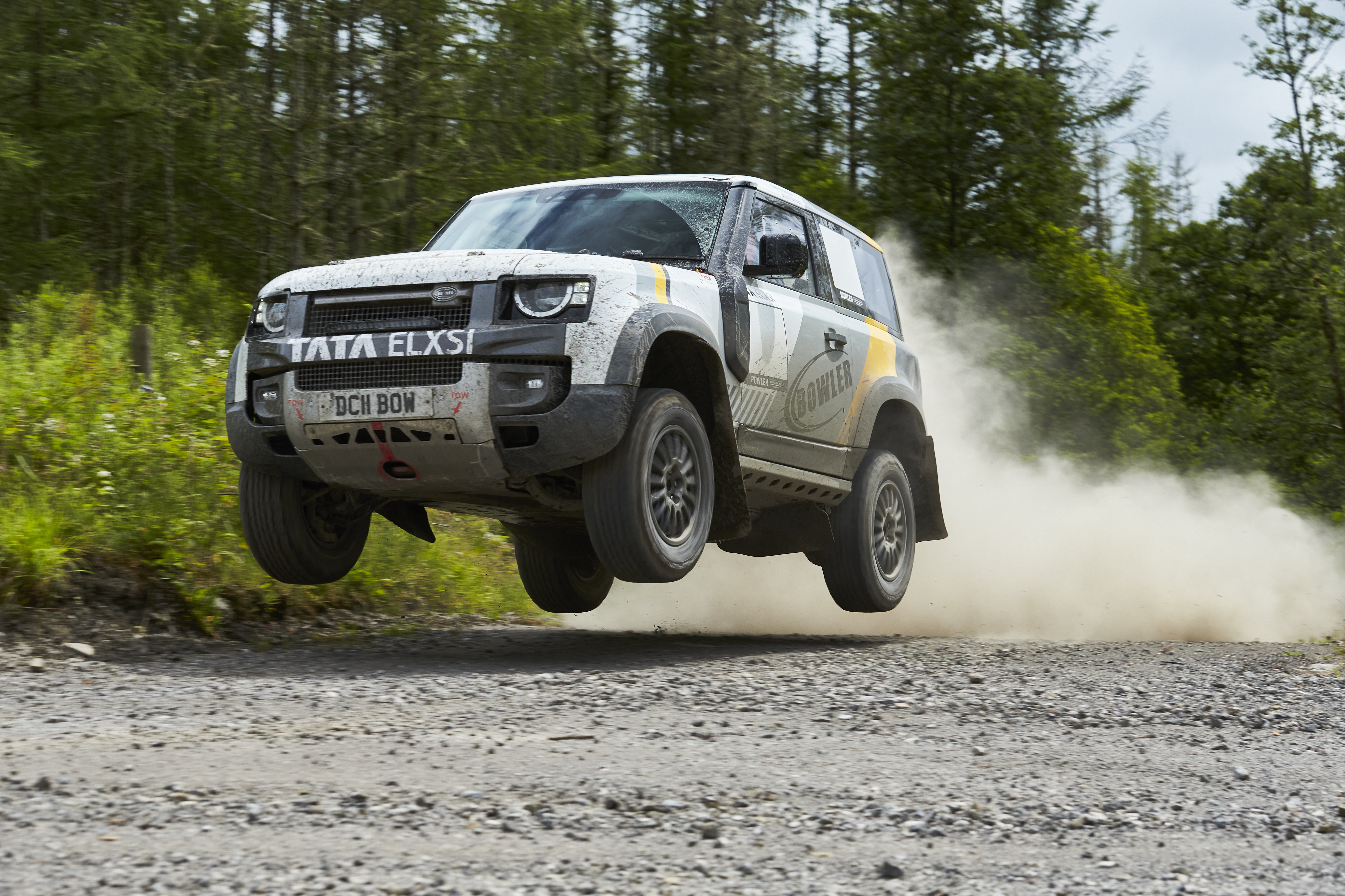 Vehicle in the Bowler Defender Rally Series