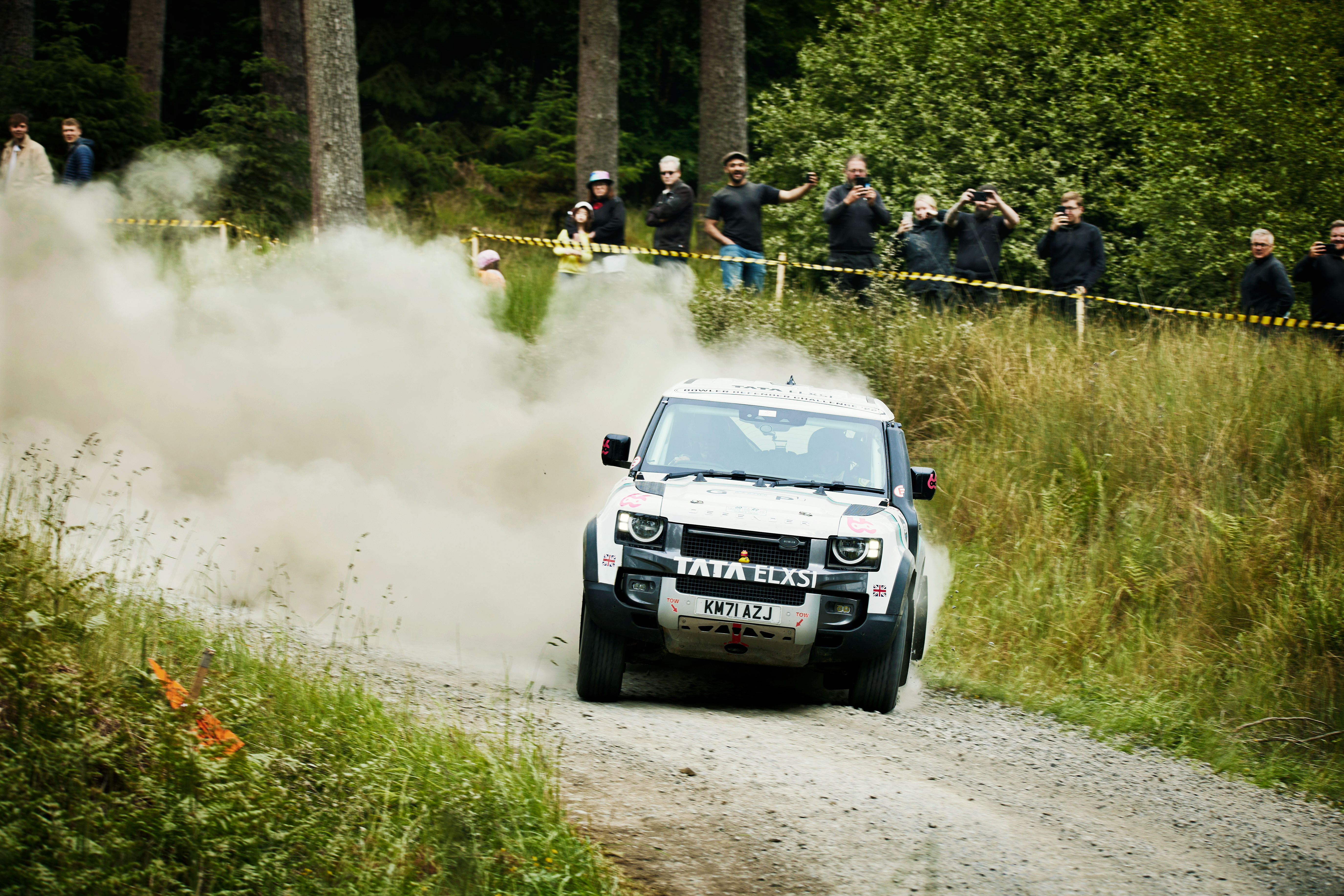 Vehicle in the Bowler Defender Rally Series