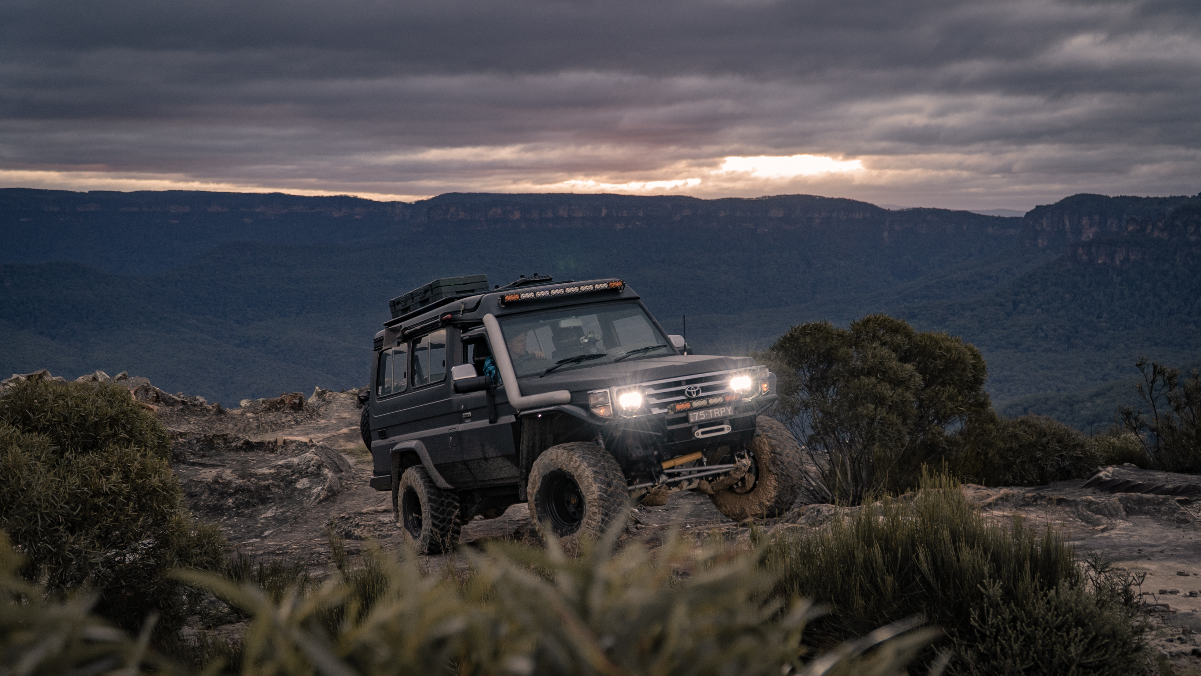 4x4 in mountain range