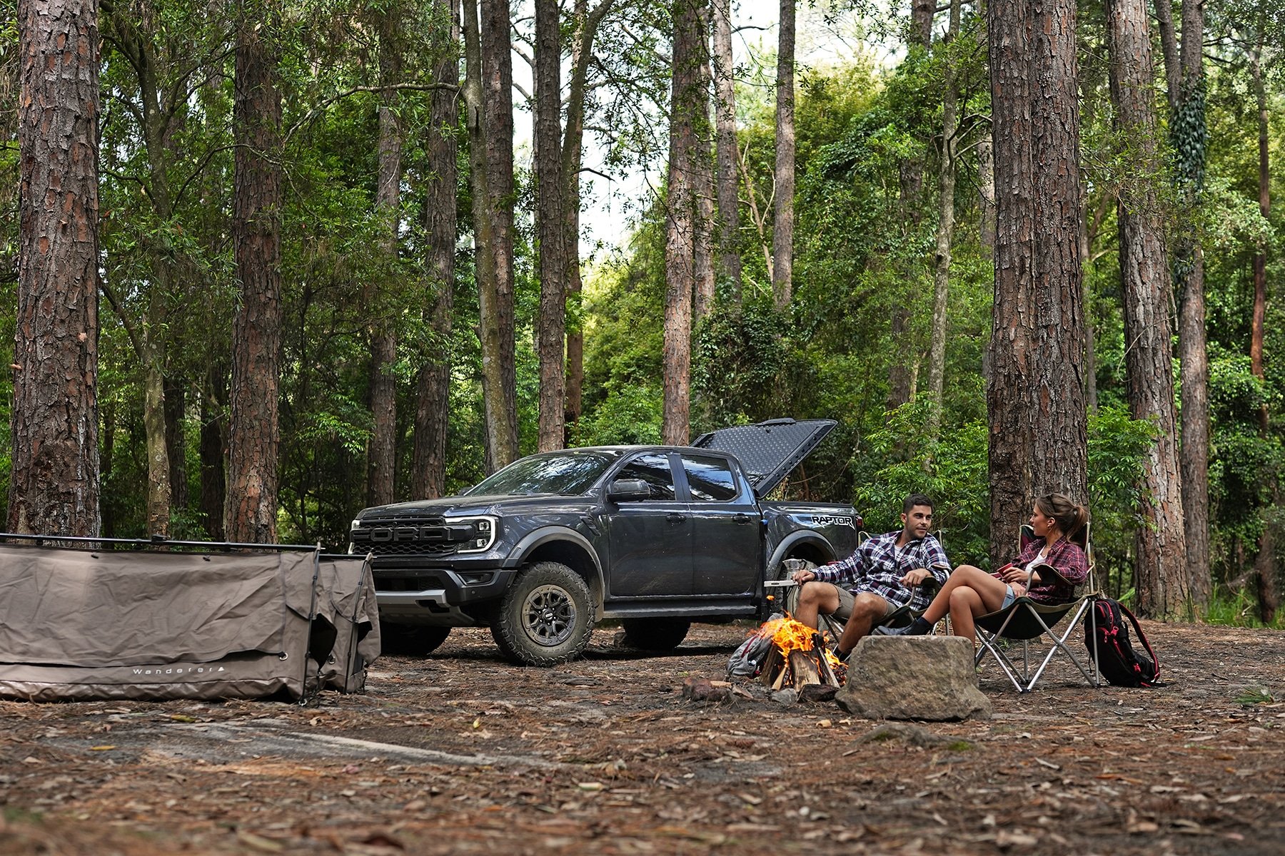 Utemaster's Load-Lid with people camping