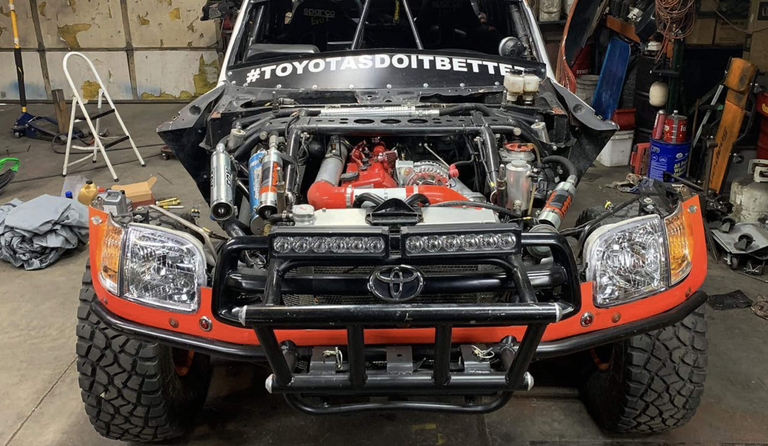 3RZ-FE engine in racecar application showing performance potential