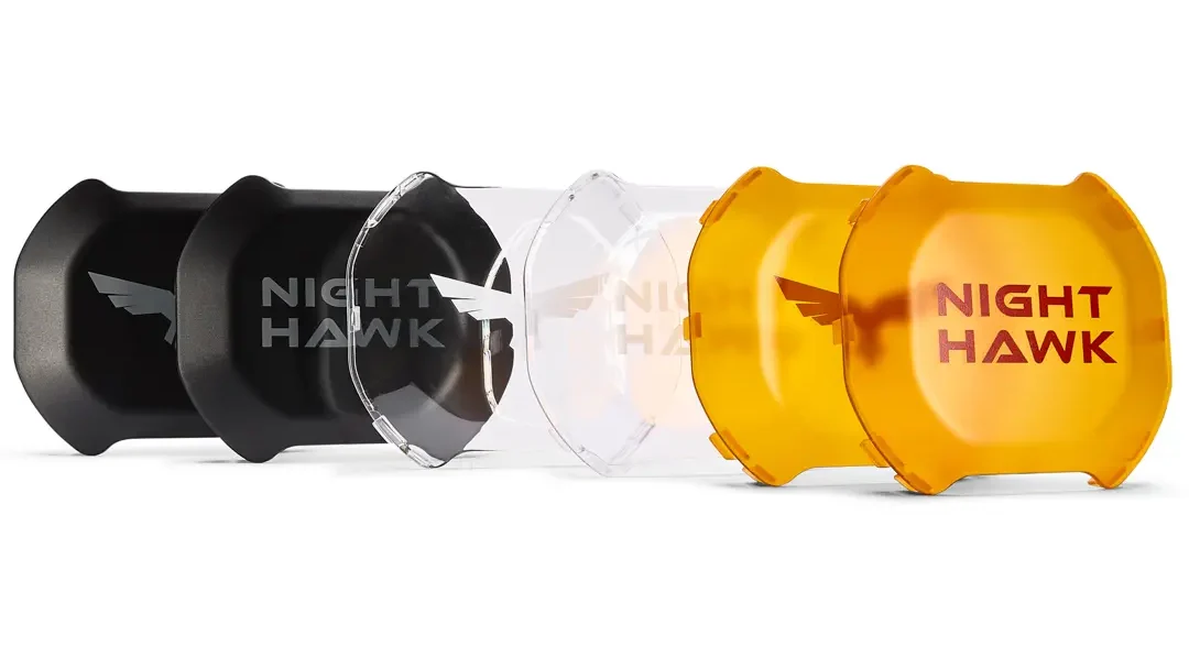 Night Hawk ADV lights with amber, blackout and clear covers