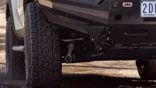ARB MT64 suspension kit and Horizon wheels with Toyo Open Country tyres on Prado