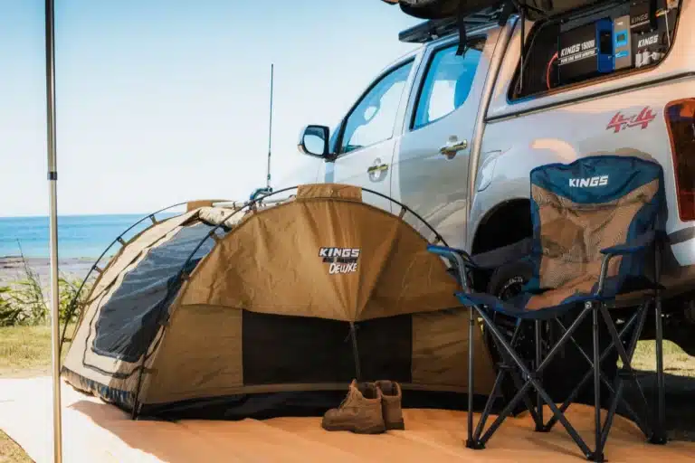 $WD Supacentre Greenacre store exterior showing Adventure Kings product displays and wholesale pricing signage