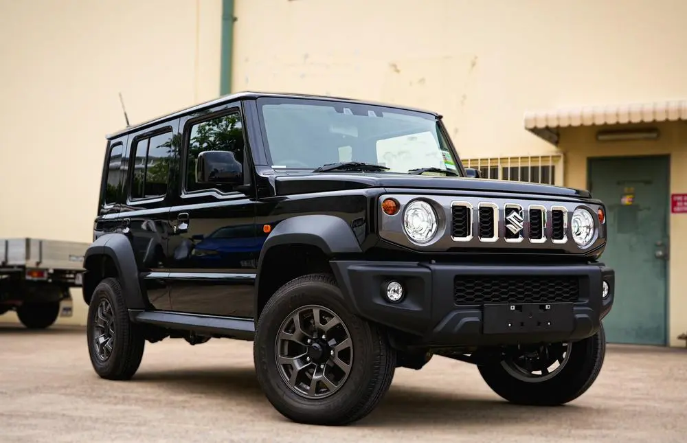 Formula 4x4 Fulcrum Suspensions Jimny lift kit showing increased ground clearance and improved stance