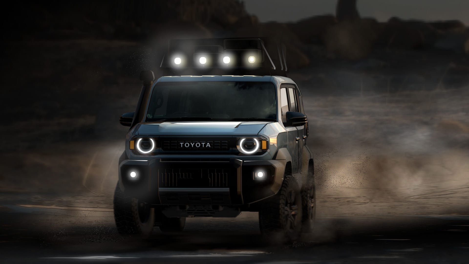 An exterior sketch of the concept Baby LandCruiser FJ