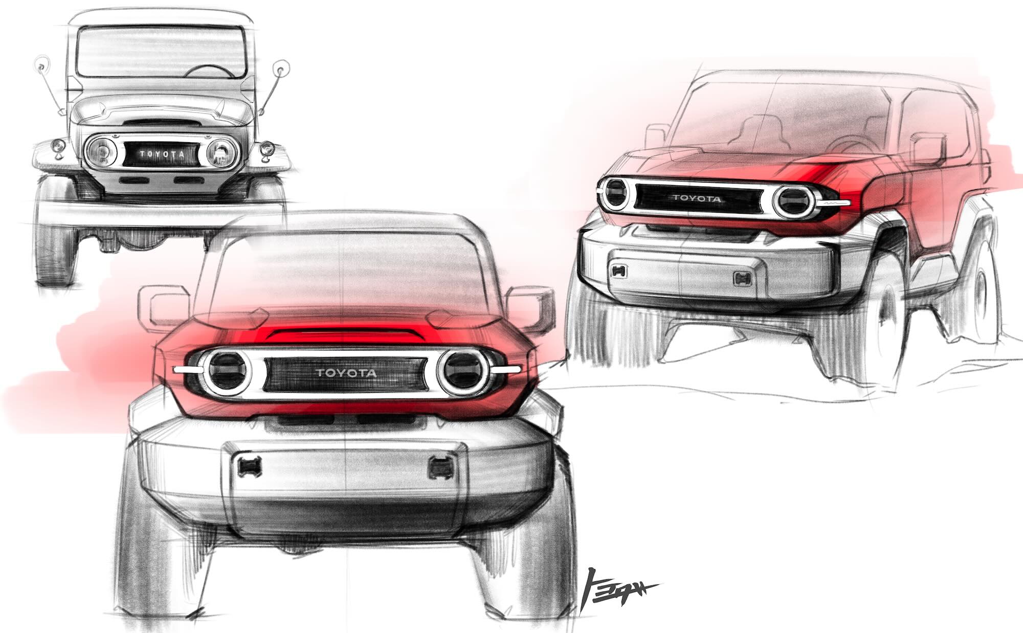 LandCrusier FJ Concept Drawing 3