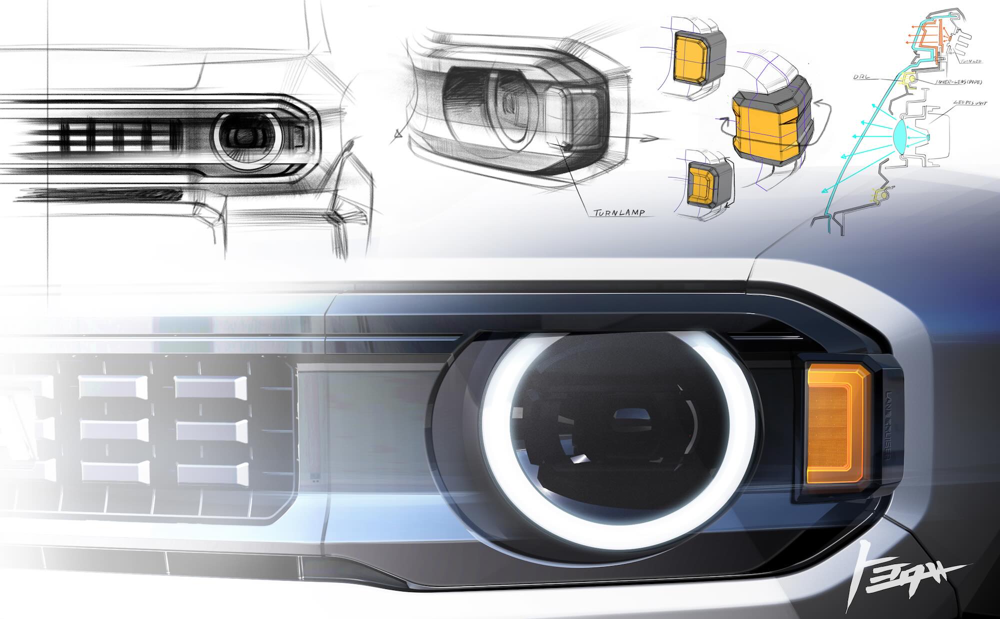 LandCrusier FJ Concept Drawing 4