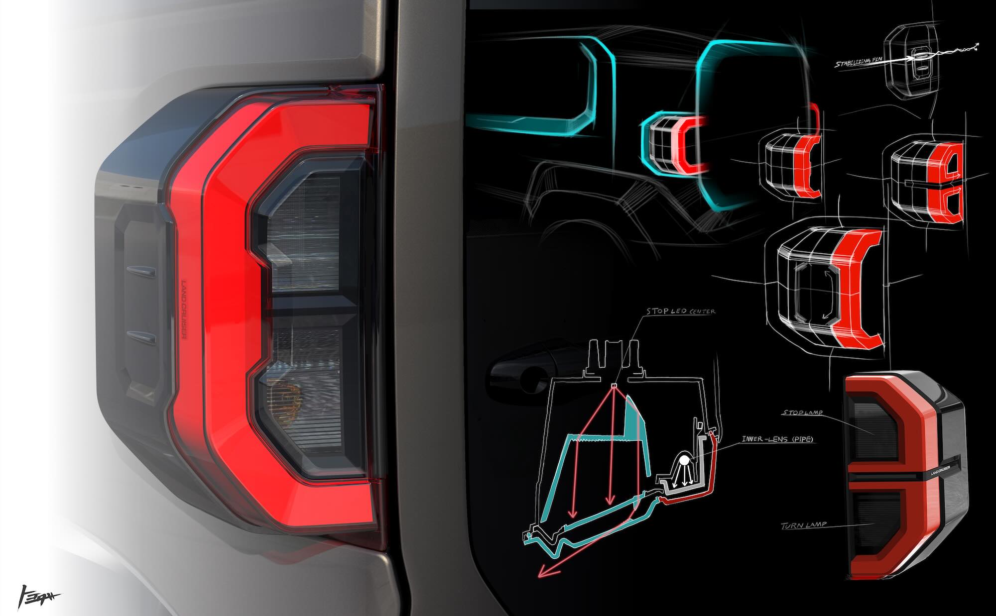 LandCrusier FJ Concept Drawing 5