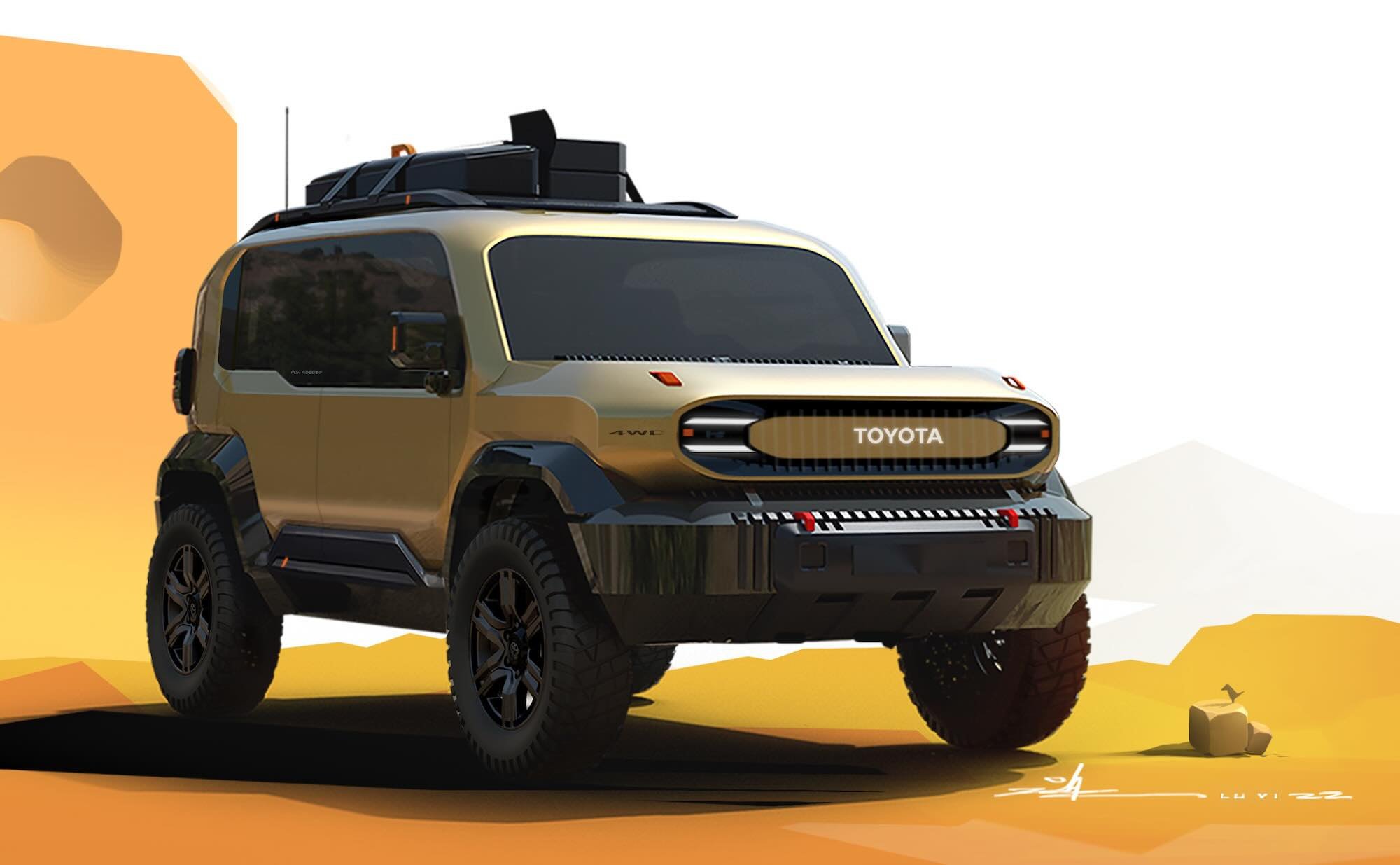 LandCrusier FJ Concept Drawing 6