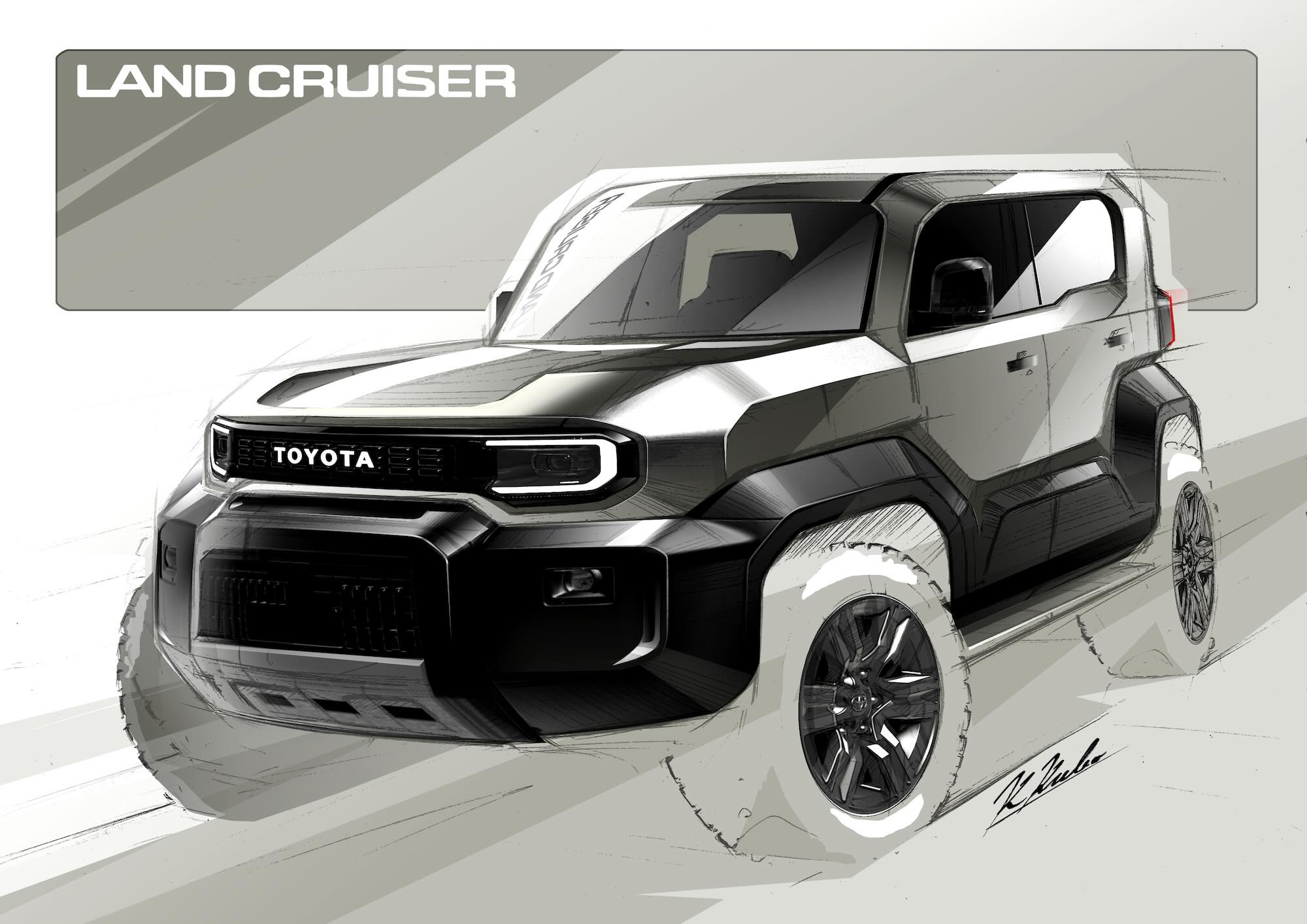 LandCrusier FJ Concept Drawing 9
