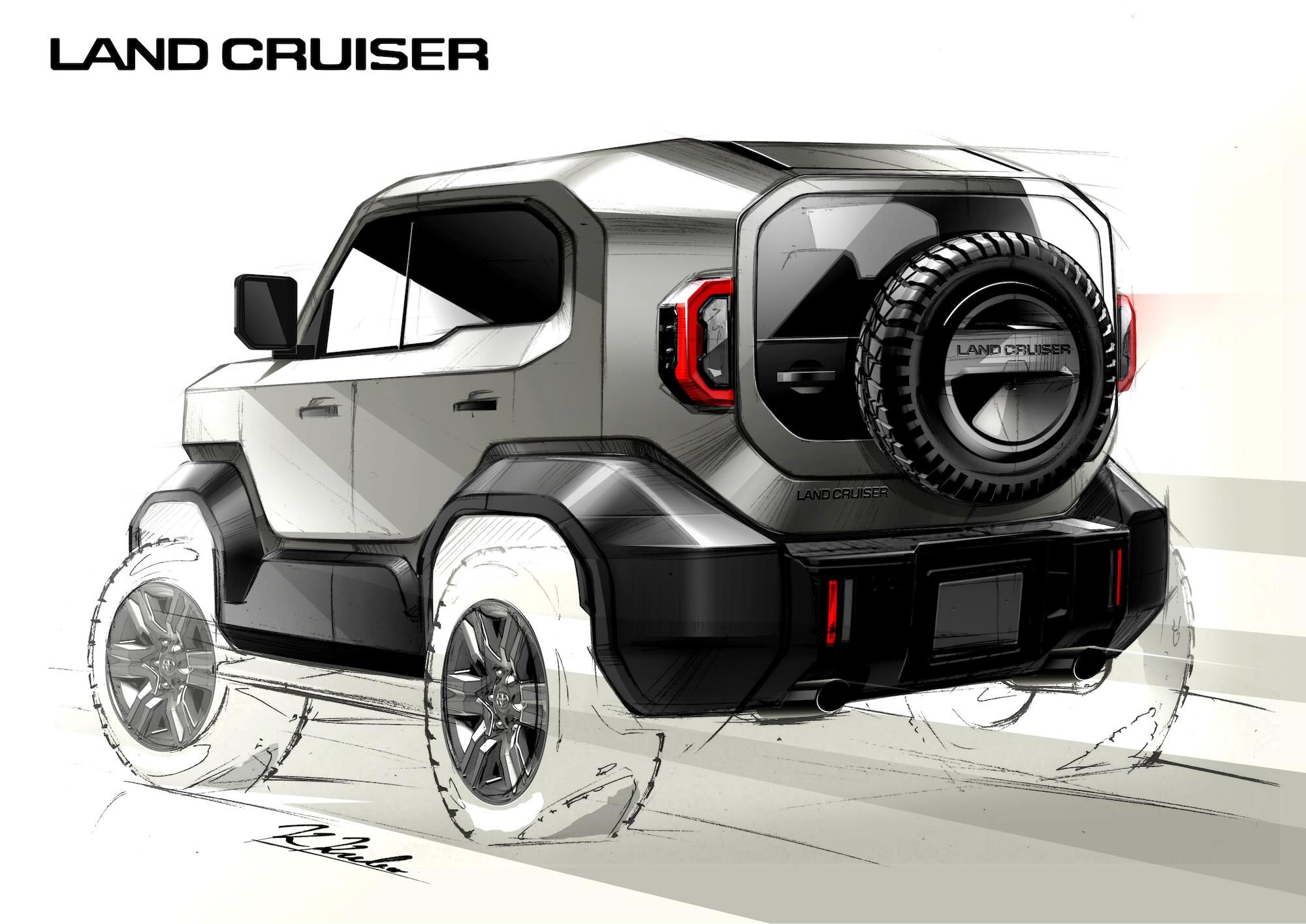 LandCrusier FJ Concept Drawing 10