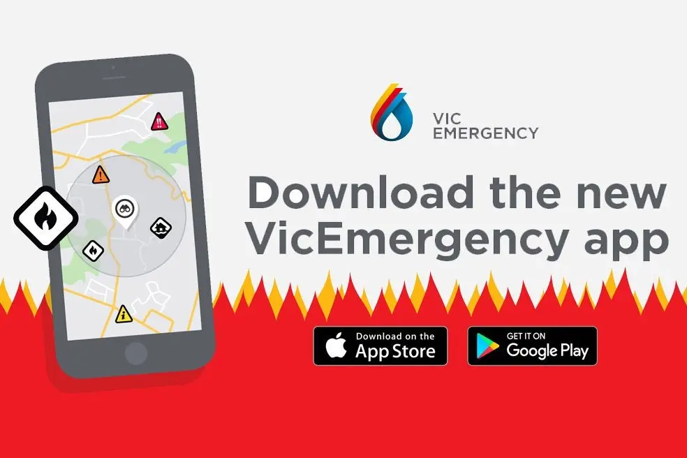 Image of the iOS VicEmergency App