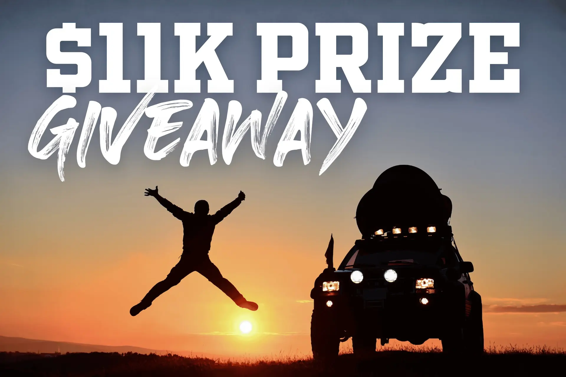 The Adventure Upgrade Giveaway prize pack worth over $11,000 at the 2026 Brisbane 4X4 Show