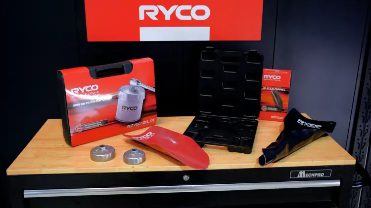 Ryco tool range overview showing the new filter removal kits and flexible funnels
