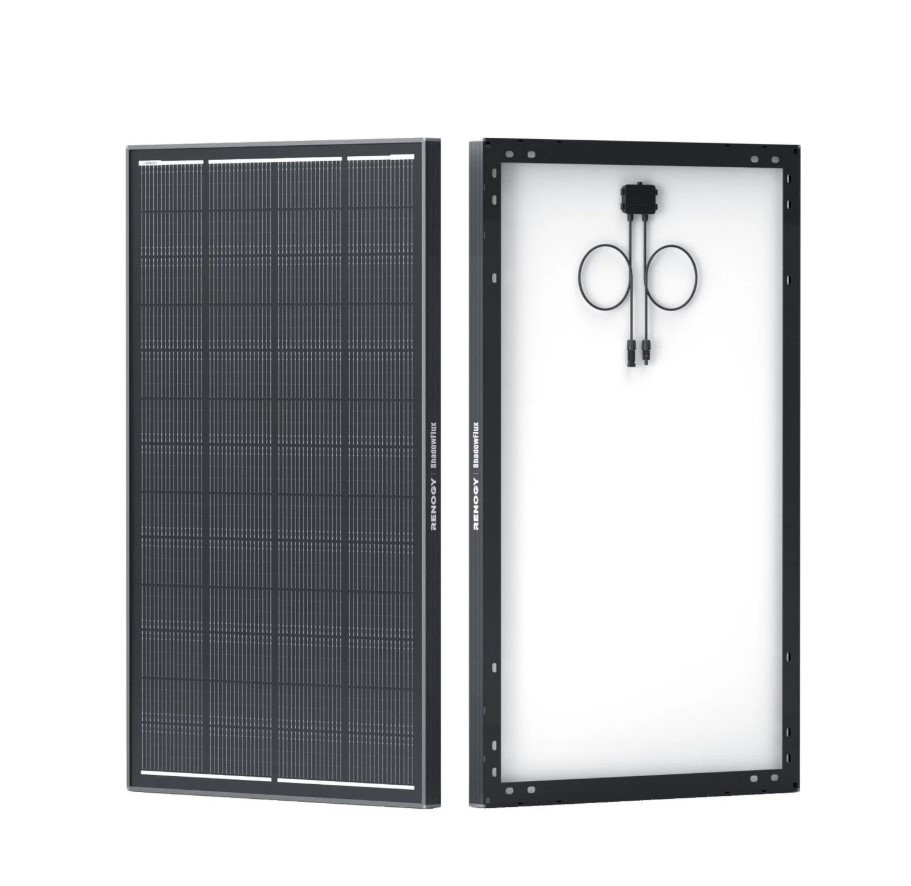 solar panels in shade